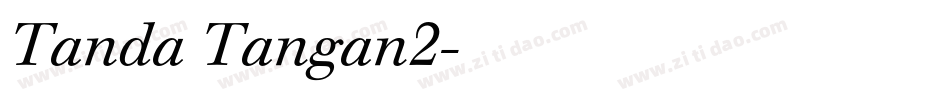 Tanda Tangan2字体转换